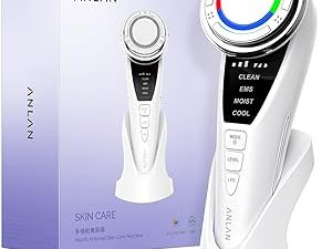 Facial Device, ANLAN Upgrade Face Massager Deep Cleanser Makeup Remover with Cotton and Shorten Pore Cleaning Time at-Home Beauty Instrument Improve Anti-Wrinkle Absorption Skin